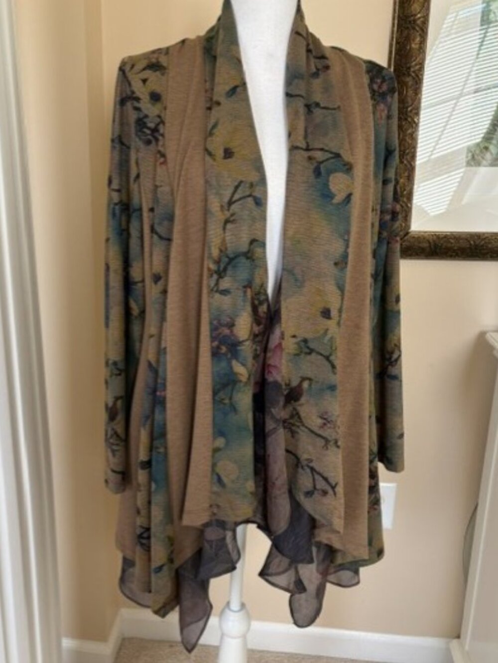 SOFT SURROUNDINGS FLOWY LONG CARDIGAN